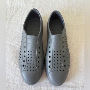 Native Men's Charcoal Slip-On Sneakers